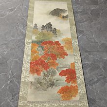 回流老畫，山水畫，紙本原裱，尺寸159*32.5公分裝裱，75*25公分畫心，陶瓷軸頭，章款自查，品相如圖所示，等待有緣人， 手機 古玩 老貨 擺件【董先生】 歷史價格詳細信息