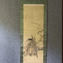 回流老畫，山水畫，絹本原裱，尺寸198*54公分裝裱，112*41公分畫心，章款自查，實木軸頭，品相如圖所示，等待有緣人， 手機無 古玩 老貨 擺件【董先生】 歷史價格詳細信息