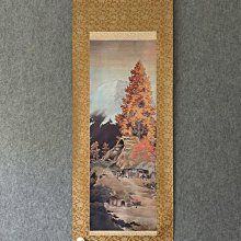 #山水畫， 回流老畫，山水畫，絹本原裱，尺寸164*41公分裝裱，78*27公分畫心，章款自查，璐璐軸頭，品相如圖所示，等待有緣人 古玩 老貨 擺件【董先生】 價格比較,價格查詢,歷史價格詳細信息