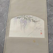 回流老畫，紙本原裱，尺寸160*41公分裝裱，100*31公分畫心，章款自查，沒軸頭，品相如圖所示，等待有緣人， 手機無美顏拍照， 古玩 老貨 擺件【董先生】 歷史價格詳細信息