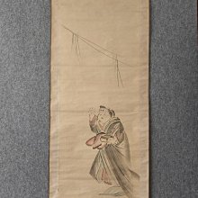 回流老畫，寫意畫題芭蕉翁詩句，紙本原裱，尺寸116*54公分裝裱，32*51公分畫心，章款翠香，實木軸頭，品相如圖所示，等待有緣人 古玩 老貨 擺件【董先生】 歷史價格詳細信息