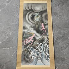 回流老畫，《龍》，紙本綾裱，尺寸147*41.5公分裝裱，67*29公分畫心，章款自查，璐璐軸頭，品相如圖所示，等待有緣人， 手機 古玩 老貨 擺件【董先生】 歷史價格詳細信息