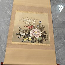 回流老畫，花卉茶掛，紙本原裱，尺寸135*46公分裝裱，67*34公分畫心，實木軸頭，章款自查，品相如圖所示，等待有緣人， 手機無 古玩 老貨 擺件【董先生】 歷史價格詳細信息