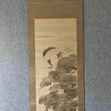 回流老畫，《鶴》，絹本原裱，尺寸73*51公分裝裱，99*38.5公分畫心，章款自查，璐璐軸頭，品相如圖所示，等待有緣人， 手機無 古玩 老貨 擺件【董先生】 歷史價格詳細信息