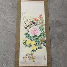 回流老畫，花卉茶掛，紙本原裱，尺寸135*46公分裝裱，67*34公分畫心，實木軸頭，章款自查，品相如圖所示，等待有緣人， 手機無 古玩 老貨 擺件【董先生】 歷史價格詳細信息