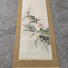 回流老畫，花卉茶掛，紙本原裱，尺寸135*46公分裝裱，67*34公分畫心，實木軸頭，章款自查，品相如圖所示，等待有緣人， 手機無 古玩 老貨 擺件【董先生】 歷史價格詳細信息