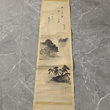 回流老畫，紙本原裱，尺寸160*41公分裝裱，100*31公分畫心，章款自查，沒軸頭，品相如圖所示，等待有緣人， 手機無美顏拍照， 古玩 老貨 擺件【董先生】 歷史價格詳細信息