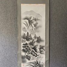 #山水畫， 回流老畫，山水畫，絹本綾裱，尺寸194*47公分裝裱，113*35公分畫心，章款自查，璐璐軸頭，品相如圖所示，等待有緣 古玩 老貨 擺件【董先生】 歷史價格詳細信息