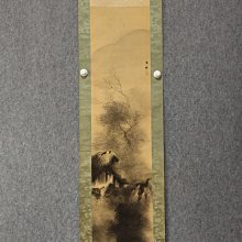 回流字畫，《鬆鶴延年》，絹本原裱，尺寸173*62公分裝裱，90*47公分畫心，章款自查，實木軸頭，品相如圖所示，等待有緣人， 手 古玩 老貨 擺件【董先生】 歷史價格詳細信息