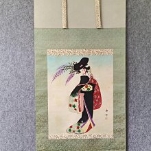 回流字畫，茶掛，紙本原裱，尺寸132*63公分裝裱，42*61公分畫心，章款自查，獸骨軸頭，品相如圖所示，等待有緣人， 手機無顏拍 古玩 老貨 擺件【董先生】 歷史價格詳細信息