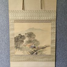 回流字畫，茶掛，紙本原裱，尺寸132*63公分裝裱，42*61公分畫心，章款自查，獸骨軸頭，品相如圖所示，等待有緣人， 手機無顏拍 古玩 老貨 擺件【董先生】 歷史價格詳細信息
