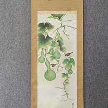 #興趣收藏好貨 回流老畫，人物畫《高砂夫婦》，絹本原裱，尺寸200*64公分裝裱，116*50公分畫心，章款道成，陶瓷軸頭，品相如 古玩 老貨 擺件【董先生】 歷史價格詳細信息