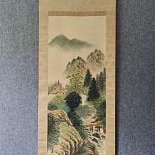 回流老畫，山水畫，絹本原裱，尺寸182*56公分裝裱，115*42公分畫心，章款自查，實木軸頭，品相如圖所示，等待有緣人， 手機無 古玩 老貨 擺件【董先生】 歷史價格詳細信息