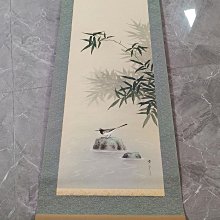回流老竹絲畫，《大嘯生風》，虎和字全是手工繡，其他位置是手繪，尺寸131*50公分整幅，65*34公分畫心，品相如圖所示，等待有緣 古玩 老貨 擺件【董先生】 歷史價格詳細信息