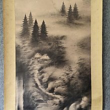 #山水畫，回流老畫，山水畫，絹本原裱，尺寸201*56公分裝裱，114*42公分畫心，章款自查，璐璐軸頭，品相如圖所示，等待有緣人 古玩 老貨 擺件【董先生】 歷史價格詳細信息