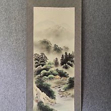 #山水畫，回流老畫，山水畫，絹本原裱，尺寸201*56公分裝裱，114*42公分畫心，章款自查，璐璐軸頭，品相如圖所示，等待有緣人 古玩 老貨 擺件【董先生】 歷史價格詳細信息