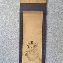 回流老畫，《福神》，絹本原裱，尺寸165*54公分裝裱，96*41.5公分畫心，章款自查，璐璐軸頭，品相如圖所示，等待有緣人， 手 古玩 老貨 擺件【董先生】 歷史價格詳細信息