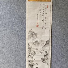回流老畫，寫意畫題芭蕉翁詩句，紙本原裱，尺寸116*54公分裝裱，32*51公分畫心，章款翠香，實木軸頭，品相如圖所示，等待有緣人 古玩 老貨 擺件【董先生】 歷史價格詳細信息