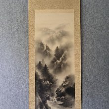 #山水畫，回流老畫，山水畫，絹本原裱，尺寸201*56公分裝裱，114*42公分畫心，章款自查，璐璐軸頭，品相如圖所示，等待有緣人 古玩 老貨 擺件【董先生】 歷史價格詳細信息