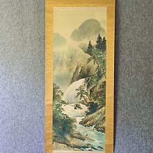 #山水畫，回流老畫，山水畫，絹本原裱，尺寸201*56公分裝裱，114*42公分畫心，章款自查，璐璐軸頭，品相如圖所示，等待有緣人 古玩 老貨 擺件【董先生】 歷史價格詳細信息