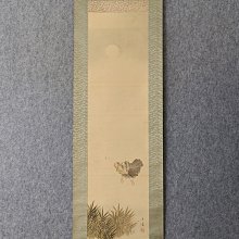 回流老畫，寫意畫題芭蕉翁詩句，紙本原裱，尺寸116*54公分裝裱，32*51公分畫心，章款翠香，實木軸頭，品相如圖所示，等待有緣人 古玩 老貨 擺件【董先生】 歷史價格詳細信息