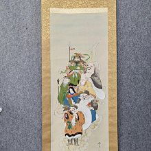 回流老畫，《福神》，絹本原裱，尺寸165*54公分裝裱，96*41.5公分畫心，章款自查，璐璐軸頭，品相如圖所示，等待有緣人， 手 古玩 老貨 擺件【董先生】 歷史價格詳細信息