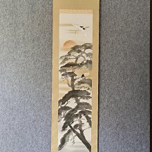 回流字畫，《鬆鶴延年》，絹本原裱，尺寸173*62公分裝裱，90*47公分畫心，章款自查，實木軸頭，品相如圖所示，等待有緣人， 手 古玩 老貨 擺件【董先生】 歷史價格詳細信息