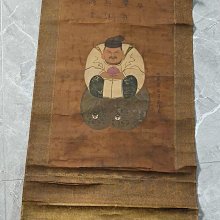 回流老畫，《福神》，絹本原裱，尺寸165*54公分裝裱，96*41.5公分畫心，章款自查，璐璐軸頭，品相如圖所示，等待有緣人， 手 古玩 老貨 擺件【董先生】 歷史價格詳細信息