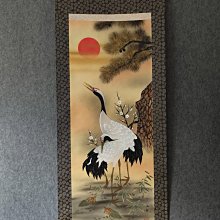 回流老畫，《鶴》，絹本原裱，尺寸73*51公分裝裱，99*38.5公分畫心，章款自查，璐璐軸頭，品相如圖所示，等待有緣人， 手機無 古玩 老貨 擺件【董先生】 歷史價格詳細信息