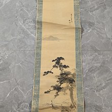 回流字畫，《鬆鶴延年》，絹本原裱，尺寸173*62公分裝裱，90*47公分畫心，章款自查，實木軸頭，品相如圖所示，等待有緣人， 手 古玩 老貨 擺件【董先生】 歷史價格詳細信息