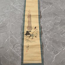 回流老畫，《高砂》，絹本原裱，尺寸193*54公分裝裱，108*41公分畫心，實木軸頭，章款美山，品相如圖所示，等待有緣人， 手機 古玩 老貨 擺件【董先生】 歷史價格詳細信息