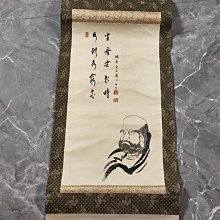 回流老畫《達摩》，紙本原裱，尺寸195*45公分裝裱，133*33公分畫心，章款自查，實木軸頭，品相如圖所示，等待有緣人， 手機無 古玩 老貨 擺件【董先生】 歷史價格詳細信息
