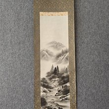 #撿漏趣藏老貨 回流老畫，《竹雀》人物畫，紙本原裱，尺寸180*52公分裝裱，106*39公分畫心，璐璐軸頭，章款自查，有水漬，品 古玩 老貨 擺件【董先生】 歷史價格詳細信息