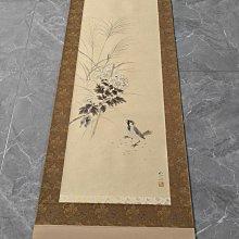 回流老畫，《雛菊，雀》絹本原裱，尺寸176*53.5公分裝裱，101*40.5公分畫心，章款自查，實木軸頭，品相如圖所示，等待有緣 古玩 老貨 擺件【董先生】 歷史價格詳細信息