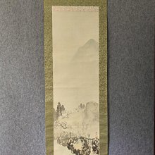 #山水畫， 回流老畫，山水畫，絹本綾裱，尺寸194*47公分裝裱，113*35公分畫心，章款自查，璐璐軸頭，品相如圖所示，等待有緣 古玩 老貨 擺件【董先生】 價格比較,價格查詢,歷史價格詳細信息