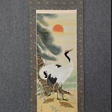 回流老畫，《鶴》，絹本原裱，尺寸73*51公分裝裱，99*38.5公分畫心，章款自查，璐璐軸頭，品相如圖所示，等待有緣人， 手機無 古玩 老貨 擺件【董先生】 歷史價格詳細信息