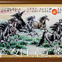 ☆【吉祥如意藝術】㊣100%全手繪小六尺鎮宅寶招財開運起家興業八駿圖馬到成功國畫~20(192X88公分)ylc1512 歷史價格詳細信息