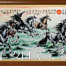 ☆【吉祥如意藝術】㊣100%全手繪小六尺鎮宅寶招財開運起家興業八駿圖馬到成功國畫~20(192X88公分)ylc1512 歷史價格詳細信息