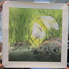 『府城畫廊-手繪國畫』白鶴－風景畫－80x85－(可加框)－有實體店面－請查看關於我聯繫－ 歷史價格詳細信息