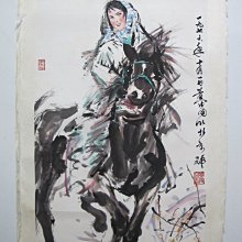 黃冑新疆婦女圖。黃胄獨創性地將速寫融入中國畫，開啟了全新的人物畫筆墨範式，拓展了中國畫藝術語言。黃冑的社會活動與藝術實踐，對中國文化藝術事業做出了傑出貢獻。 歷史價格詳細信息