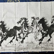 手繪國畫未裱-馬晉(牧馬圖)，約96cmx46cm，附徐邦達鑑定證書。 歷史價格詳細信息