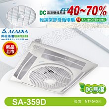 阿拉斯加 SA-359D 黑色 輕鋼架節能循環扇 遙控型 DC直流變頻馬達 全電壓《HY生活館》水電材料專賣店 歷史價格詳細信息
