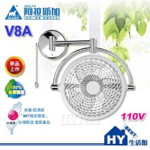 阿拉斯加 8吋 VIVI折疊循環扇-胡桃木 壁扇 空調扇 浴室電風扇 芬朵壁掛扇 台灣製【高雄永興照明】 歷史價格詳細信息