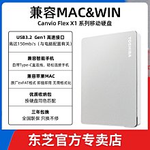 Mac蘋果 東芝移動硬盤2t flex 適用Macbook pro air 非固態1t 4tb 歷史價格詳細信息