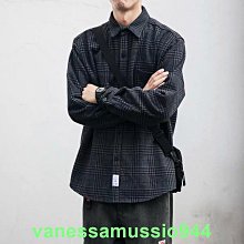 日系復古工裝加絨格子襯衫男冬季長袖寬鬆加厚保暖衣休閒毛呢襯衣 歷史價格詳細信息