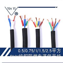 銅芯軟線rvv護套線2芯rvv2*0.5純銅多股空調信號線2芯 rvv電源線 歷史價格詳細信息