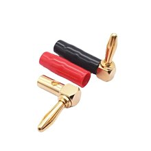彎頭 銅鍍金【TopDIY】TL-34 音頻 90度 L型 直角頭 端子 接頭 插頭 中道 V9 功放 喇叭音箱 香蕉頭 歷史價格詳細信息