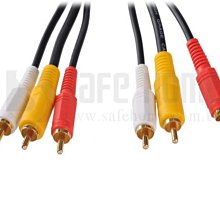 鍍金AV端子三色六插頭音頻視訊3RCA連結線 黃白紅影像3對3蓮花線 1.5米 by 我型我色 歷史價格詳細信息