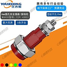 JXZ-4型 扁口M6/8/10純銅接線柱30/50/100A大電流4mm香蕉插頭母座-心願便利店 歷史價格詳細信息