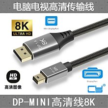 【熱賣】DP 1.4版轉接頭互轉迷你MiniDP線筆記本Displayport 8K顯示器電腦 歷史價格詳細信息